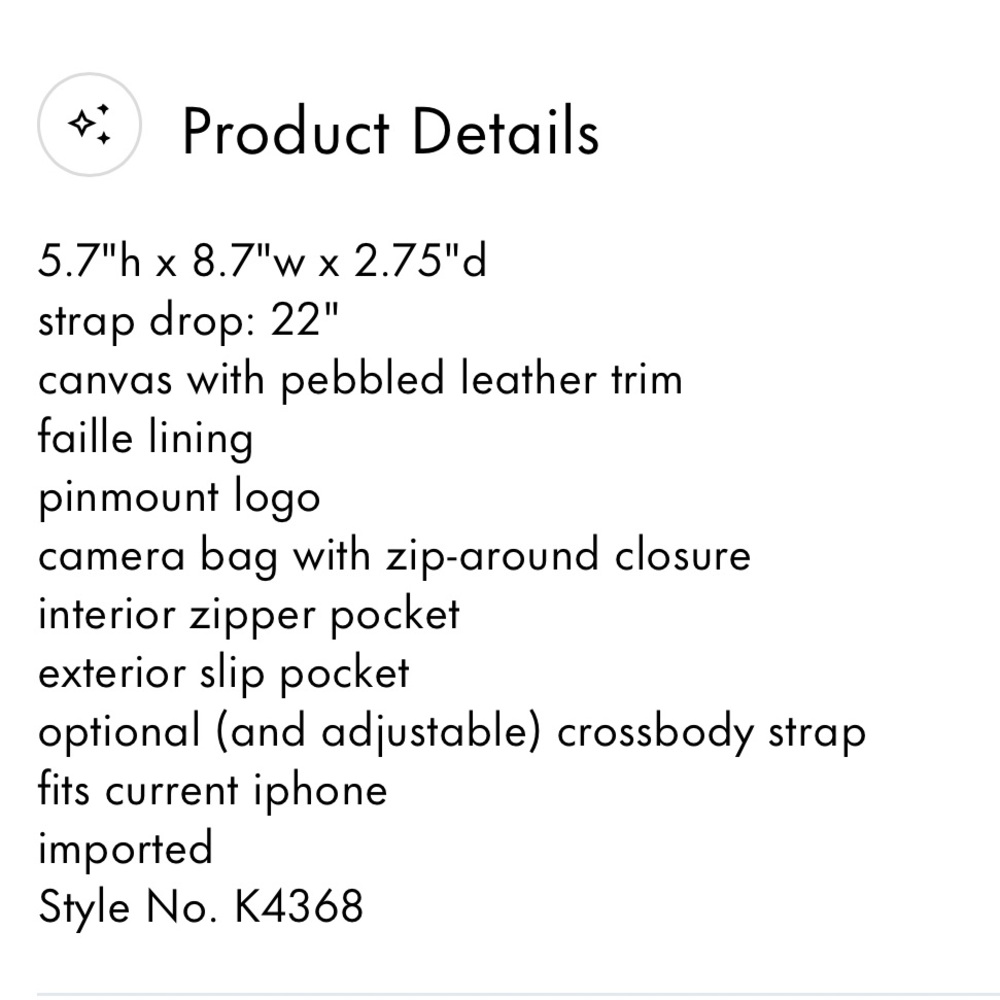 Kate Spade Astrid Striped Canvas Medium Crossbody - Picture 14 of 14